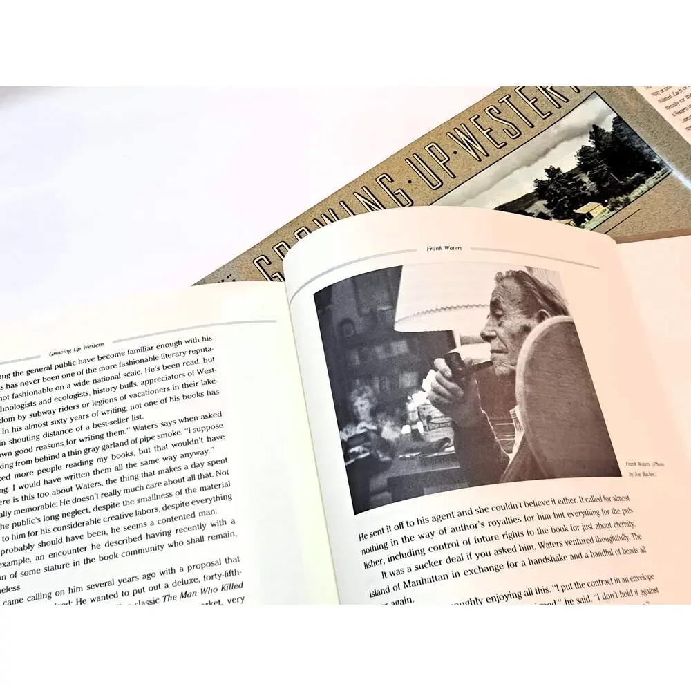 Growing Up Western edited by Clarus Backes (1935-1989) (1990 1st Ed HC in DJ)